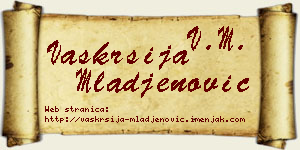 Vaskrsija Mlađenović vizit kartica